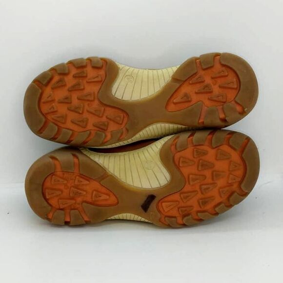 BMS London Boy's Pre-owned Two Tone Brown Leather Velcr@ Strap Sneakers - sz. 4 - Picture 5 of 5